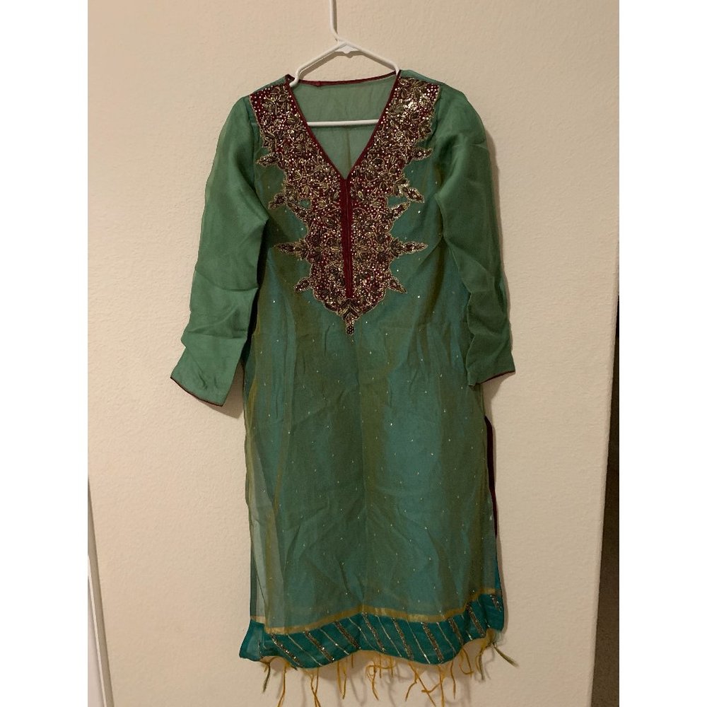 Green Kurta Top